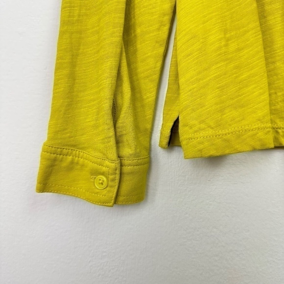 BODEN Neon Yellow Button Down Long Sleeve Collar Shirt 6P - Picture 5 of 8